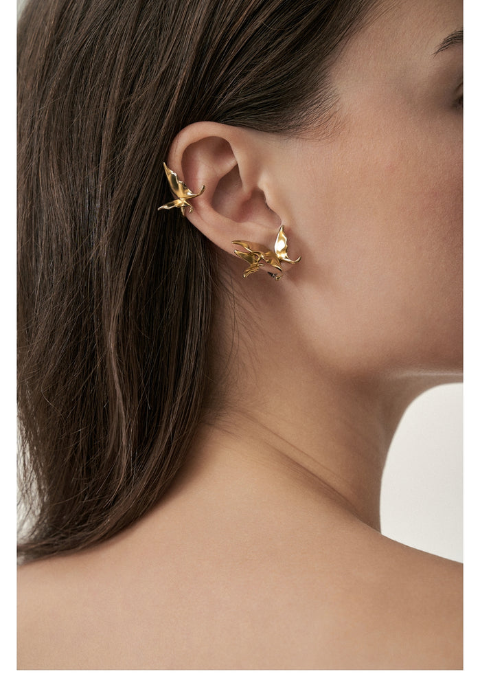 Asymmetrical Flutter Ear Cuff