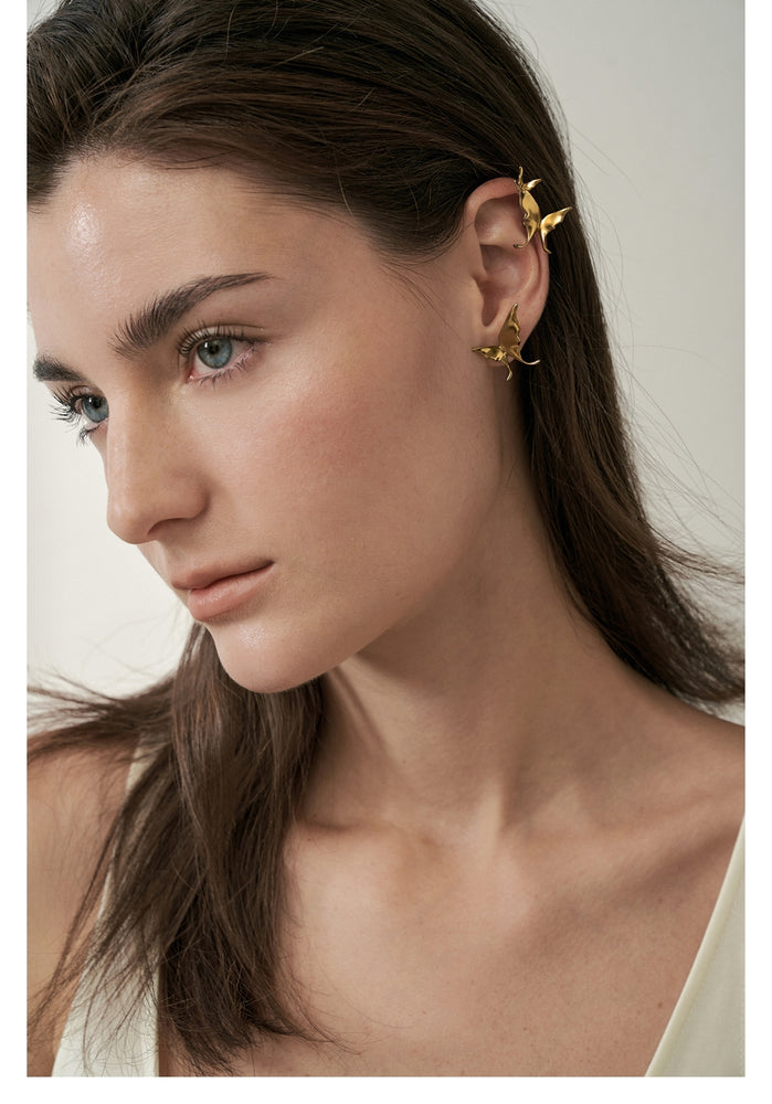 Asymmetrical Flutter Ear Cuff