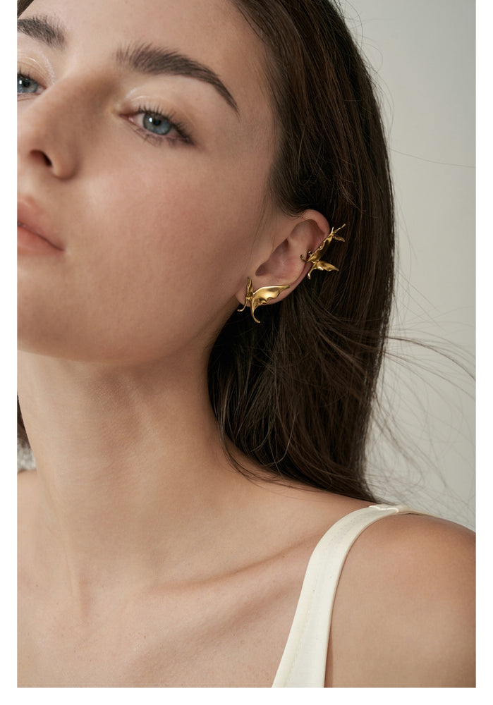 Asymmetrical Flutter Ear Cuff