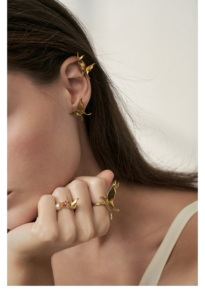 Asymmetrical Flutter Ear Cuff