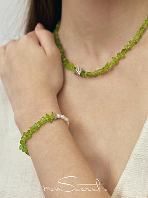 Olivine Skirt-charm Bracelet