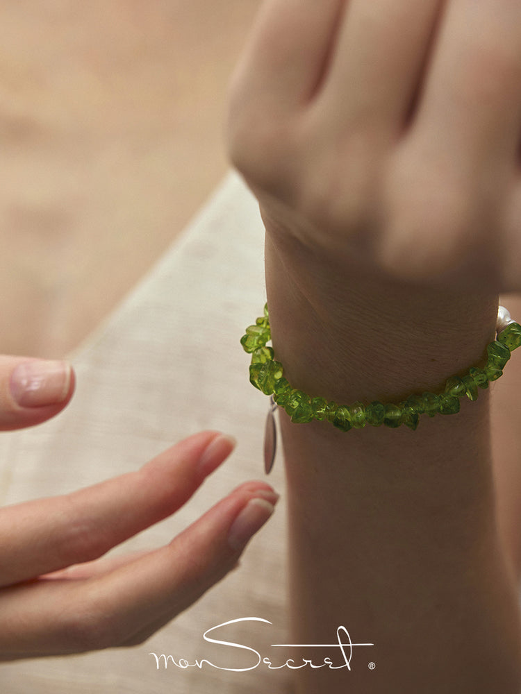 Olivine Skirt-charm Bracelet