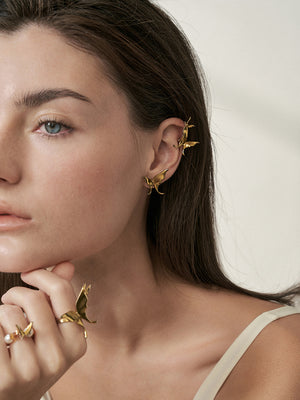 Asymmetrical Flutter Ear Cuff