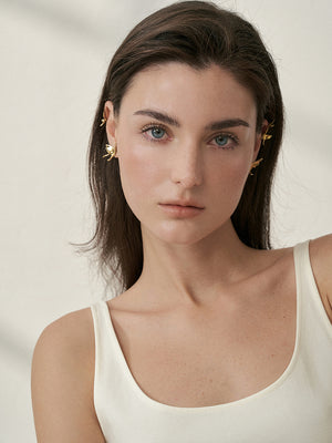 Asymmetrical Flutter Ear Cuff