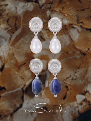 Shell-motif  Drop Earrings