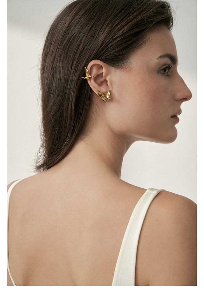 Asymmetrical Flutter Ear Cuff